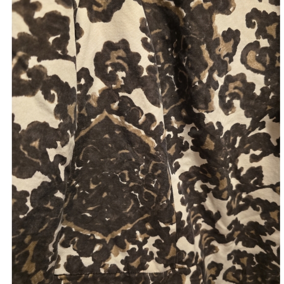 Jones New York Vintage Lined Paisley Brown & Cream Jacket Blazer Plus Size 2X - Picture 4 of 6